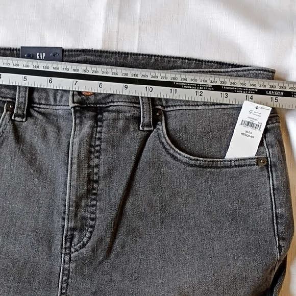 GAP Classic Straight High Rise Gray Women's Jeans Size 30 10R - Picture 4 of 8